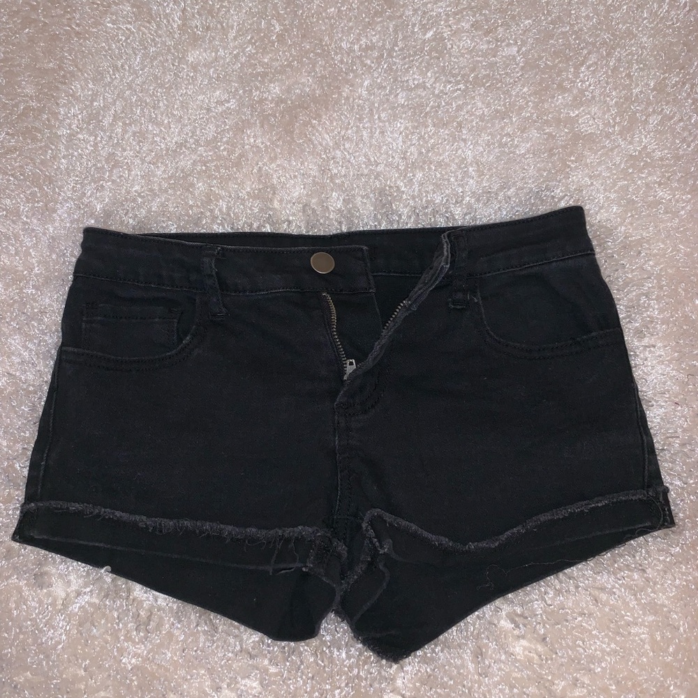 Forever 21 black jean shorts